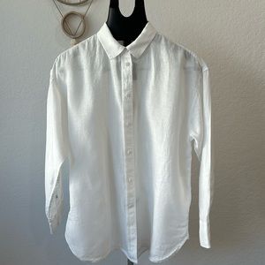 J. CREW Relaxed-fit Baird McNutt Irish Linen Shirt in White